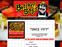 Tablet Screenshot of butcherboysnac.net